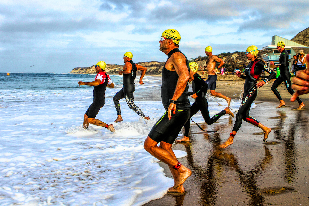 photo of swimmers at XTERRA Laguna Beach